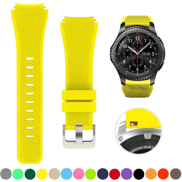 Armband für Samsung Galaxy Watch 4/Classic/46 mm/42 mm/Active 2 Gear S3/S2 Silikonarmband Huawei GT/2/GT2/3 Pro 22/20 mm Armband