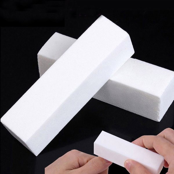 Bloc de limes de ponçage blanches, 10 pièces, pour pédicure, manucure, polisseuse, tampon pour Nail Art, outils de polissage