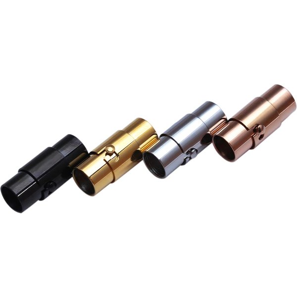 2–10 mm starke Edelstahl-Magnetverschlüsse, Schmuckverschlüsse für Lederband, Armband, Verbinder, Endverschluss für die Schmuckherstellung