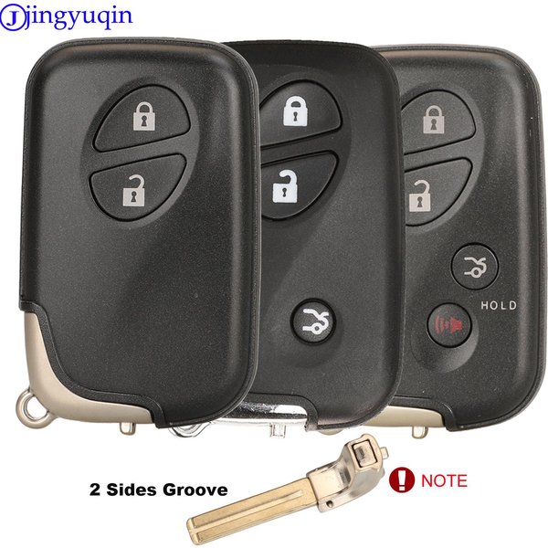 jingyuqin 2/3/4 Buttons Smart Remote Key Case Fob Keyless Entry Shell Blank For LEXUS IS250 ES350 GS350 LS460 GS Smart Key
