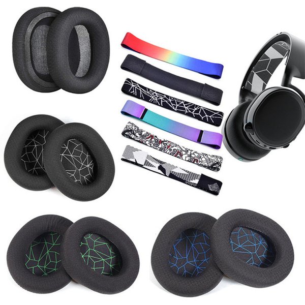 Suitable for SteelSeries Arctis 1/3/5/7/9/PRO Ear Pads Earphone Sleeve Head Beam Sponge Pad Earmuffs
