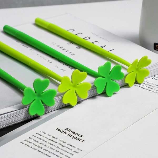 Lytwtw's Silicone Creative Cute Soft Flower Gel Pens School Office Supplies Stationery Gift Kawaii Pen