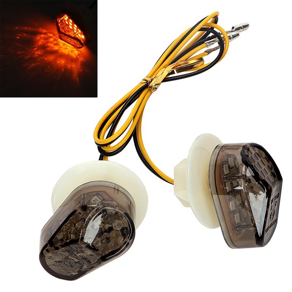 Feux de freinage LED pour motos, 12V, 2 pièces, clignotants, feux arrière, accessoires de moto pour XJ6 YZF R6 R6S R1 FZ1S Fazer 1000