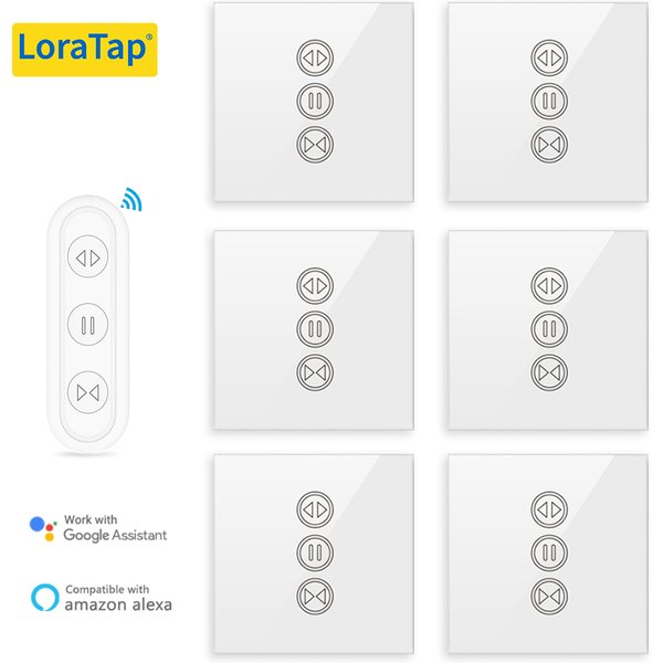Tuya Smart Life Vorhang Schalter Fernbedienung Jalousien Motor Rollladen RF + WiFi App Timer Google Home Aelxa Echo Alice stimme