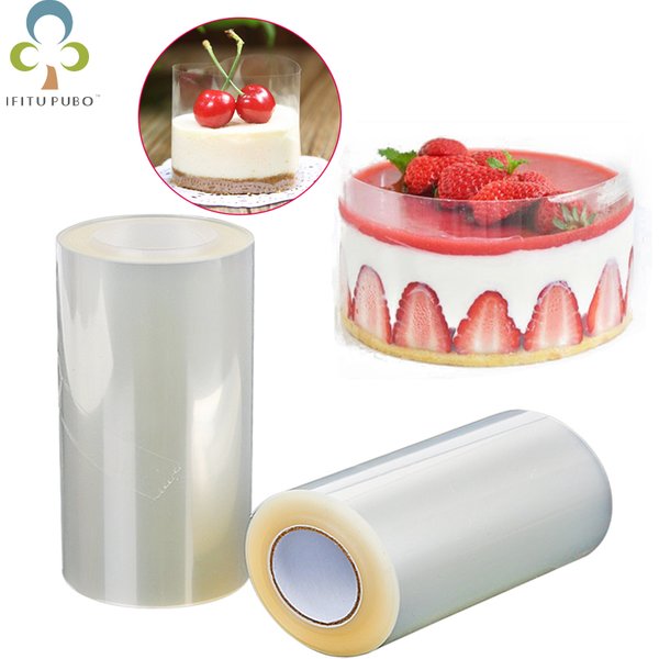 1 Roll Cake Surround Film Transparent Cake Collar Kitchen Acetate Cake Chocolate Candy For Baking Durable 8cm*10m/10cm*10m