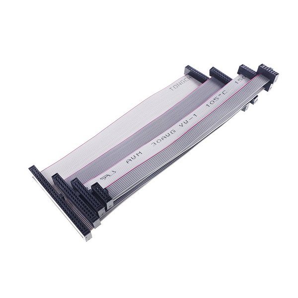 Câble ruban plat d'extension IDC, 1.27mm, 6, 8, 10, 12, 14, 16, 18, 20, 24, 26, 30, 34, 40, 44, 50, 60, 80 broches, 10, 20, 30 cm, ISP, JTAG, DAP, AVR, 1 PC
