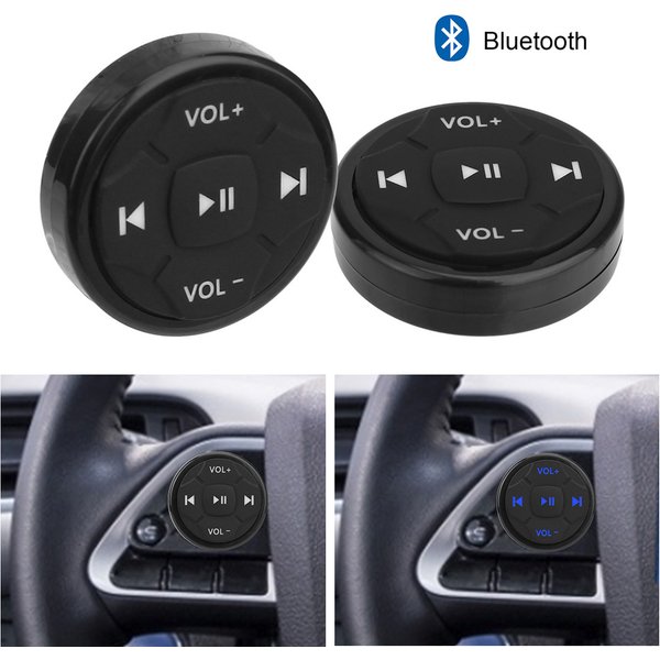 Commutateur de volant de voiture Bluetooth, télécommande pour audio, radio, lecteur MP3, boutons, universel, sans fil, accessoires automobiles