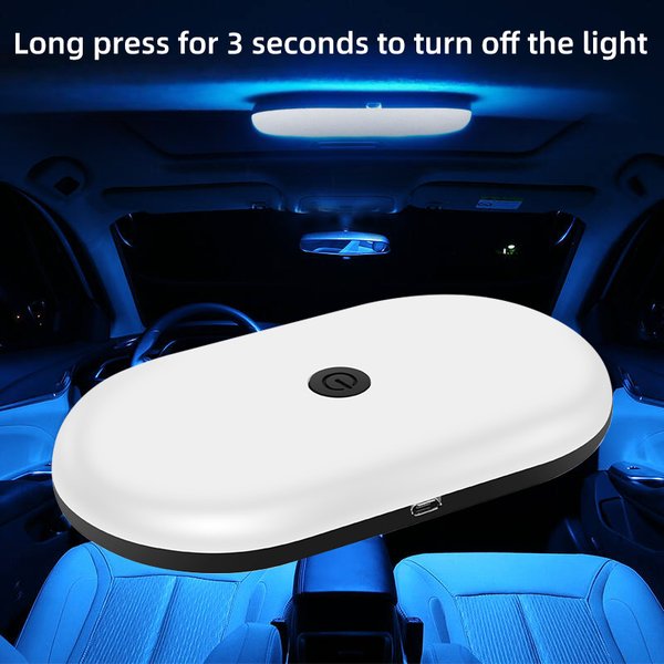 Lampe de lecture intérieure de voiture à LED, lampe de toit breton, aste, chargement USB, lumières de coffre de nuit tactiles, accessoires automobiles universels