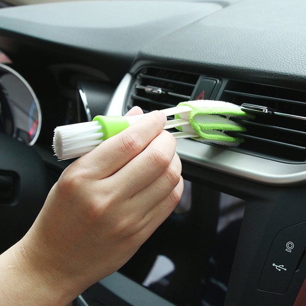 1 Pc Car Air Conditioner Vent Brush Microfibre Car Grille Cleaner Brush Auto Accessories Dust Brush for Instrument Panel