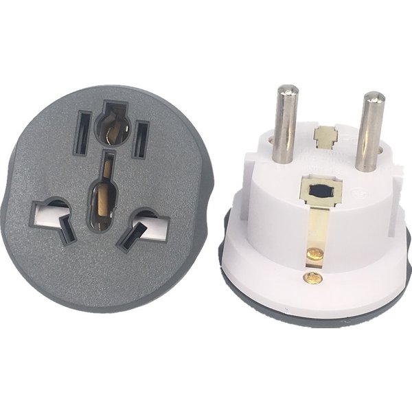 EU Plug Adapter US To EU Plug Adapter 16A 250V Universal Travel Adapter EU Socket AU UK CN To EU Korea Kr Wall Socket