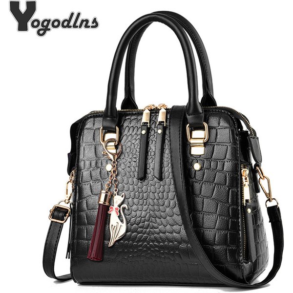 2022 Retro Alligator Frauen Luxus PU Leder Handtaschen Weiblichen Quaste Designer Schulter Messenger Taschen Casual Damen Tote Bolsas