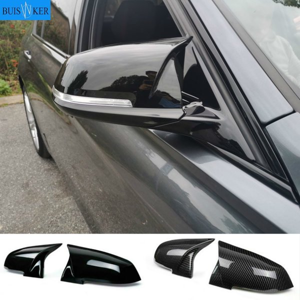 Couvercle de rétroviseur en fibre de carbone, style de remplacement, look figuré, BMW Série 1 2 3 4 F20 F30 F31 F32 F36 2012-ettes 320i 328i 330d 335i M3