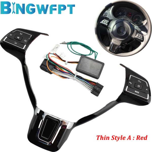 Bouton de commutation Audio pour VW Polo Bora Sagitar 2011 – 2013, bouton de commande au volant multifonction, bouton de Volume