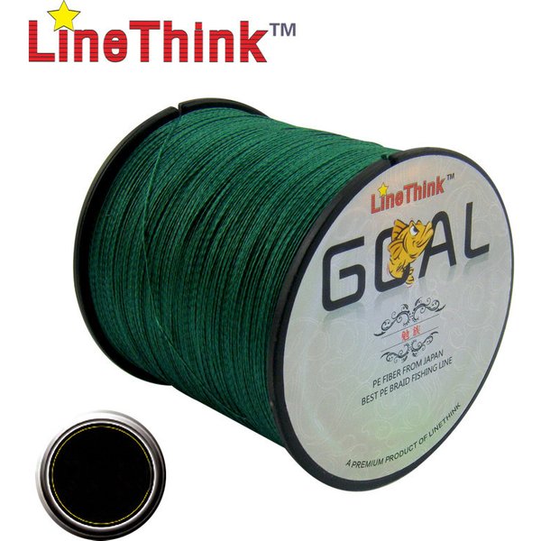 100M 300M 500M Marke LineThink GOAL Japan Multifilament 100 % PE geflochtene Angelschnur 8LB bis 100LB