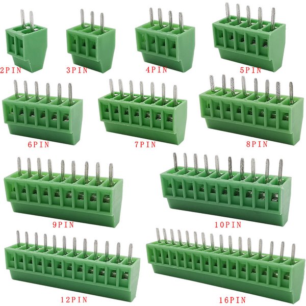 5/10pcs KF128 2.54mm 0.1" Pitch Mini PCB Screw Terminal Block Connector for Wires 2P 3P 4P 5P 6P 7P 8P 9P 10P 12P 16P Terminal