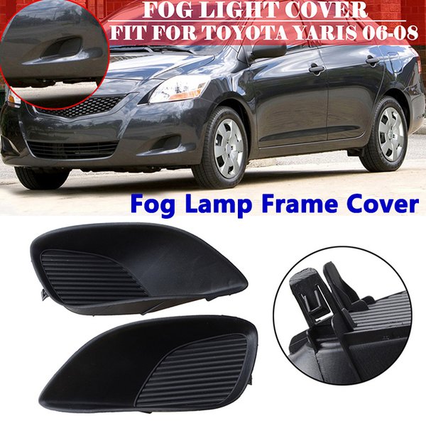 Couvercle de cadre de phare antibrouillard, pare-chocs avant, grille cellulaire inférieure fermée, sans trou, adapté à la Toyota Yaris 2006 – 2008, 4 portes, accessoires de voiture