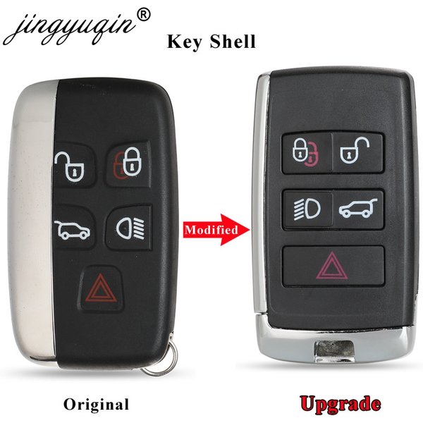 Jingyuqin Verbesserte Remote Key Shell Fall Fob für Land Rover Range Rover LR2 LR4 fit Jaguar F-Tempo F-typ XE XF XJ