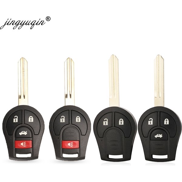 jingyuqin 2 3 2+1 3+1 Buttons Remote Key Shell Case For Nissan Sylphy Cube Juke Rogue Micra Qashqai Altima Maxima Sentra Versa
