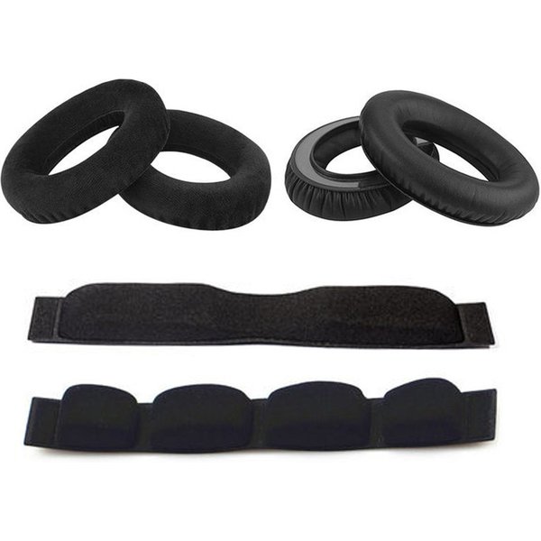 Coussinets d'oreille, manchons pour écouteurs, coussinets en éponge pour serre-tête et cache-oreilles en cuir compatibles avec Sennheiser HD650 HD545 HD565 HD580 HD600