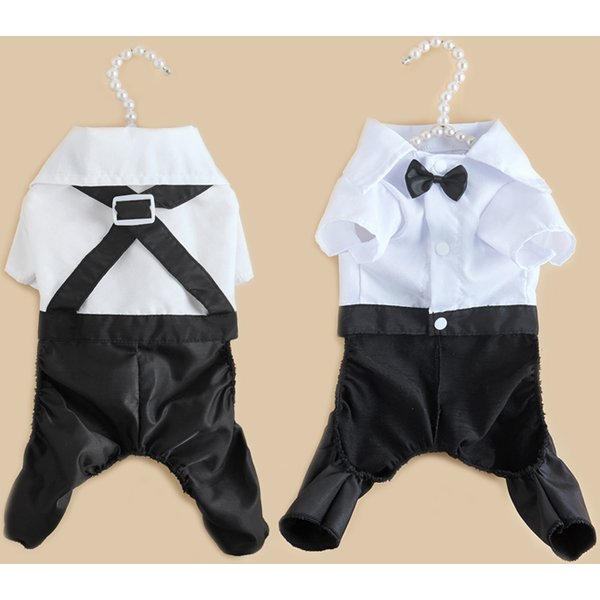 Clothes for Small Dogs Puppy Teddy Poodle Chihuahua Coat Handsome Pets Dog Suit Wedding Dress Pet Clothes Ropa Para Perro