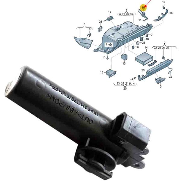 8K 1880324 Handschuhfach Stopper Dämpfer Bremselementechalter Passend für Audi A3 A4 A5 S3 S4 S5 Q5 RS5 Allroad Quattro LHD Zubehör