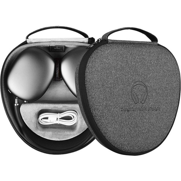 WiWU wasserdichte Smart Case für AirPods Max mit Staying Power Tragetasche für Airpods Max Sleep Model Kopfhörer-Schutzhülle