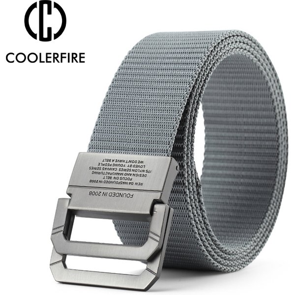 Ceintures pour hommes à boucle automatique, ceintures en métal pour hommes, ceintures en toile et nylon de haute qualité, ceintures décontractées pour le sport, étudiants HB009