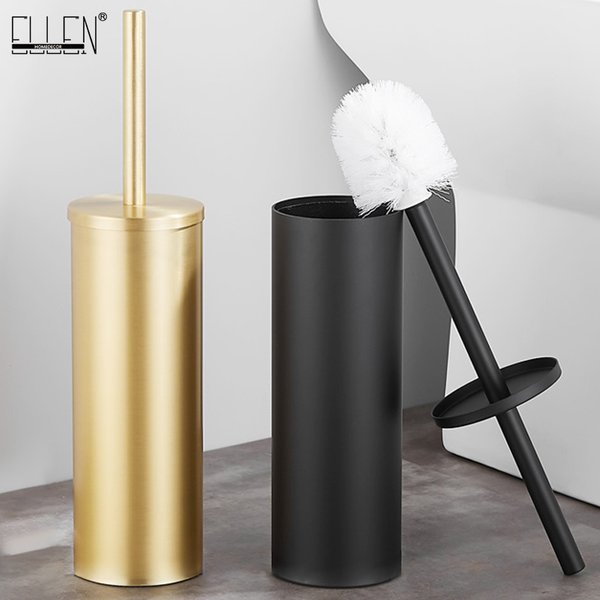 Ellen Toiletten bürsten halter Bad reinigungs set Bodenst änder schwarz Badezimmer Lagerung und Organisation ml117