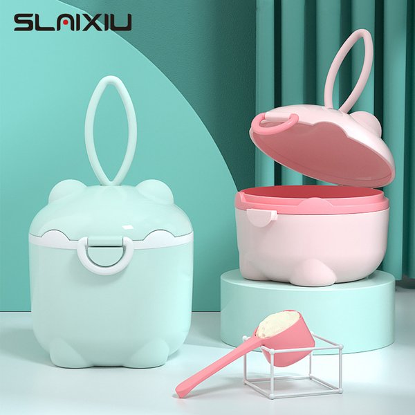 Boîte de lait en poudre pour bébé, Portable, mignon cochon, boîte de stockage des aliments, céréales essentielles, conteneur de collations pour nourrissons et tout-petits, sans BPA