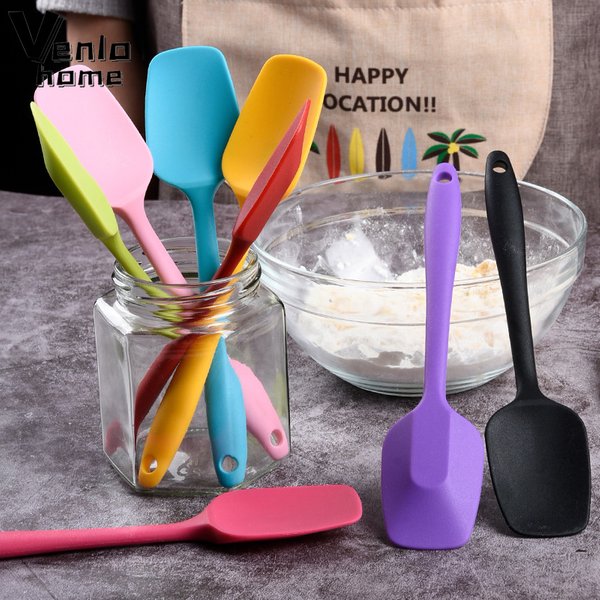 Spatule de cuisine en Silicone pour crème, beurre, gâteau, mélange de pâte, grattoir à pâtisserie, brosse mélangeur de beurre, brosses à gâteaux, outil de cuisson, ustensiles de cuisine