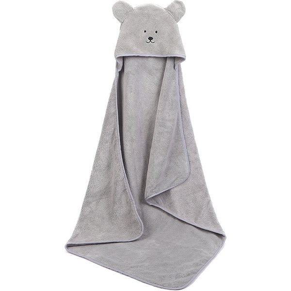 Newborn Baby Bath Towel with Hood Cartoon Coral Fleece Infant Towels Blanket Newborn Baby Bathrobe