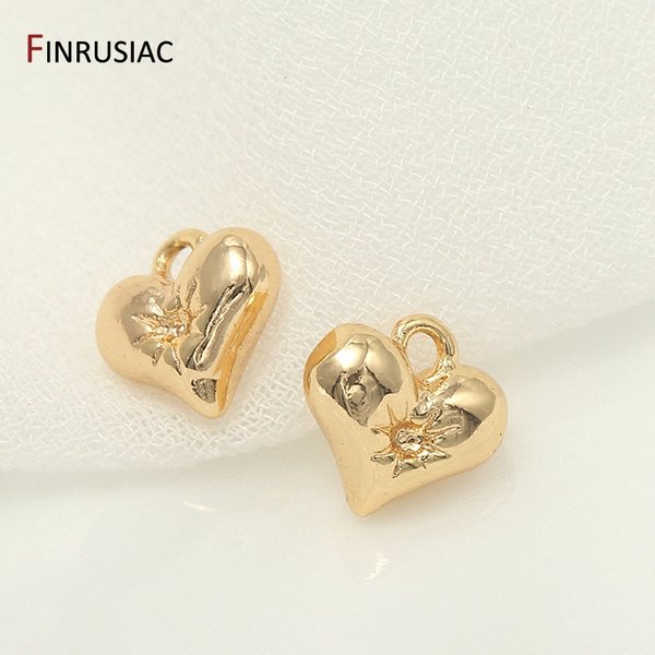 Series 14k Gold Plated Small Pendants Charms For Jewellery Making DIY Earrings Necklaces Pendant Accessories