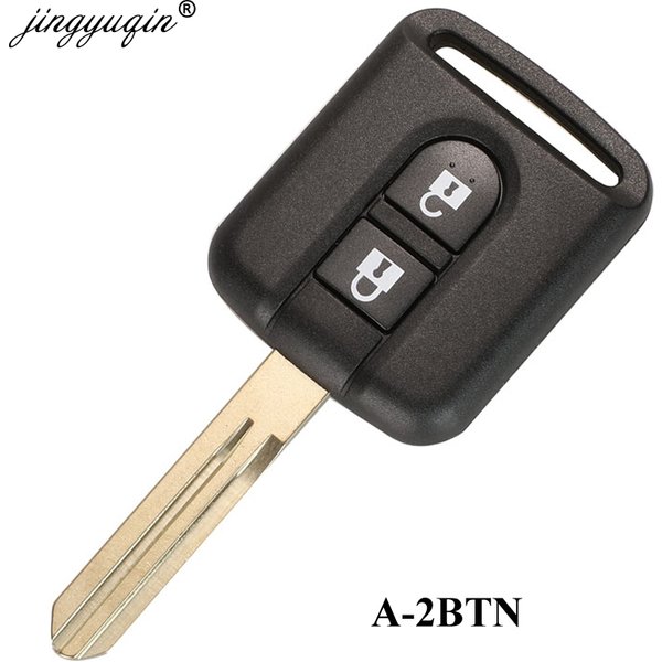 Jingyuqin 2 Tasten Remote Auto Schlüssel Shell für Nissan Qashqai Navara Micra NV200 Patrouille Y61 Micra 350z Pathfinder Key Case Fob