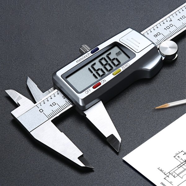 Messwerkzeug Edelstahl Digitaler Messschieber 6' 150mm Paquimetro Messinstrument Vernier-Caliper