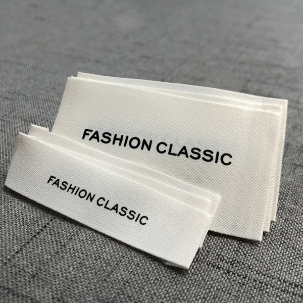 Étiquette personnalisée en coton mat pour vêtements, impression de col, accessoires tissés, marque Ling Biao MQQ, 50 pièces