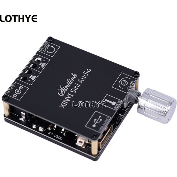 MINI 50Wx2 Bluetooth 5,0 Wireless Audio Digital Power verstärker Stereo bord Bluetooth Amp Amplificador 3,5 MM USB APP C50L