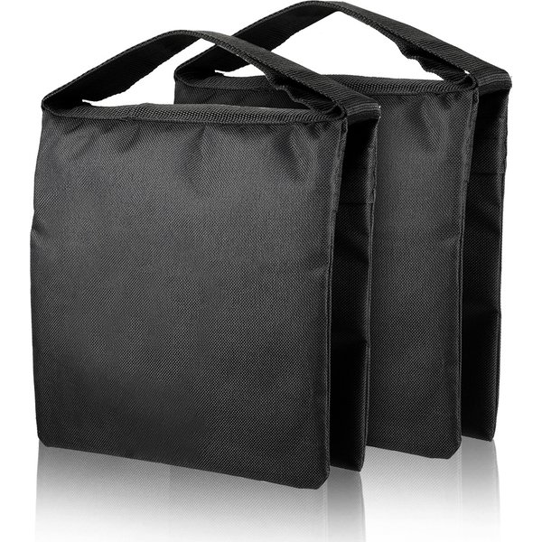 Sacs de sable noirs pour photographie, utilisables pour support de fond, bras de studio photo, trépied de lumière cantilever, sac de sable robuste