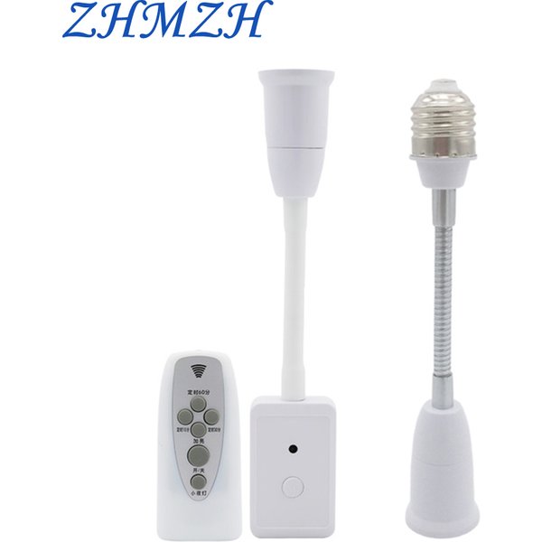 E27 Dimmbare Timing Fernbedienung Lampensockel 197mm Flexible Lichtfassung Kappe EU Stecker Lichtsteuerung Schalter Lampenfassung