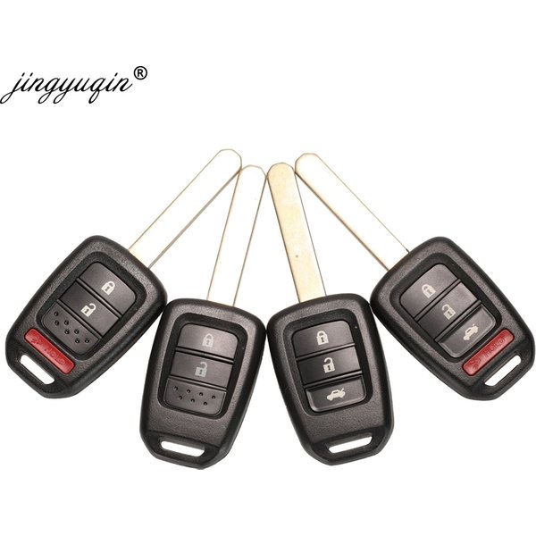 Jingyuqin 2/3/4 boutons coque de clé à distance pour Honda Accord CR-V FIT XRV VEZEL CITY JAZZ CIVIC HRV FRV étui de clé à distance Fob