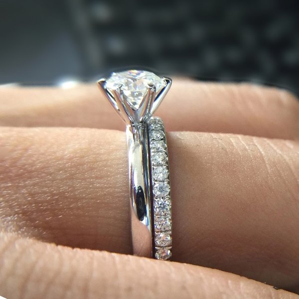 Klassische Passenden Hochzeit Ringe Set für Frauen Weibliche frauen Engagement Ringe mit Zirkon Kristall Stein Zubehör Schmuck SR013