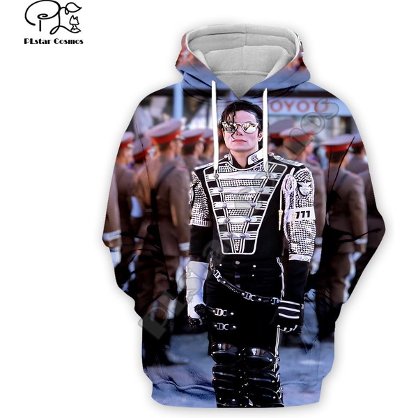 PLstar Cosmos-Sweat à Capuche pour Homme et Femme, Streetwear, Imprimé 3D, Chanteur Pop, Légende, Michael Jackson, HipHop, Nouvelle Mode, D1