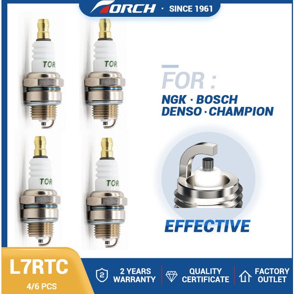 Nouvelles bougies d'allumage 4/6 pièces L7RTC pour XST2974, WSR6F, Champion RCJ7Y, Denso W22MPR-U, Candle BPMR7A – Remplacement moteur