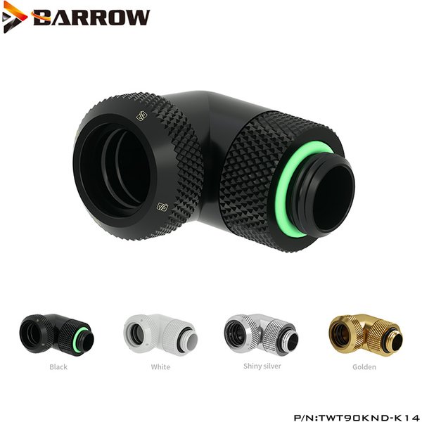 Adaptateur de refroidissement par eau 360 lointain 14mm ,TWT90KND-K14 Les garnitures de tube dures 90 de la brouette Hong14mm ont incliné