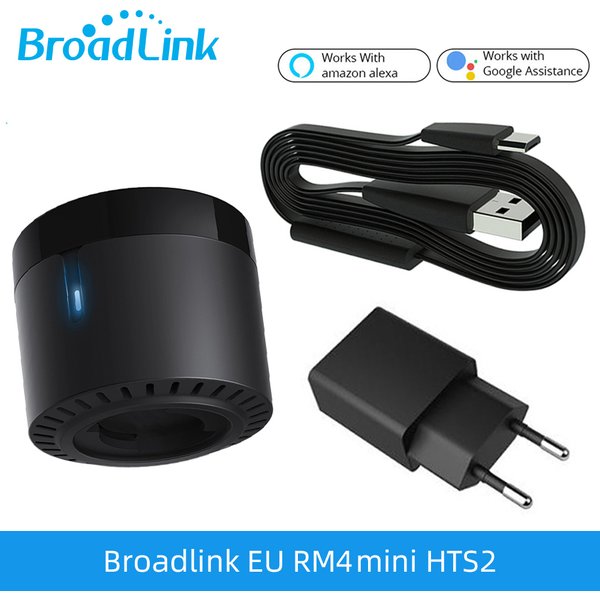 IR Remote Control Switch BroadLink RM4 Mini Smart Wifi Universal Controller HTS2 Sensor Works With Alexa Google Home Assistant