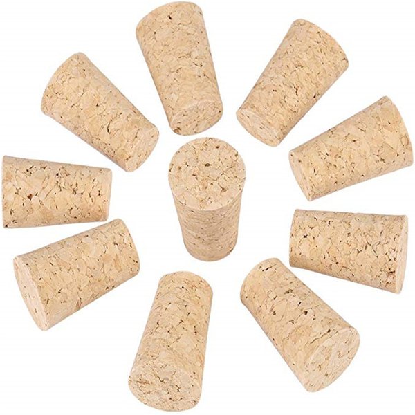 50/100 pièces bouchon de bouchons de vin réutilisable fonctionnel Portable scellage conique bois bouchon de bouteille de vin pour outils de barre de bouteille