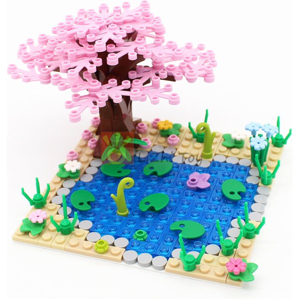 Décennie s de construction de briques MOC, pièces de figurine, palette de peinture d'ustensiles, pièce classique, jouets de bricolage, compatibles avec l'accessoire de cuir chevelu Annie, 93551