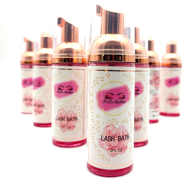 Shampoing à Cils Personnalisé de Haute Qualité, Nettoyage Doux, Étiquette Privée, Mousse pour Extensions, 60ml