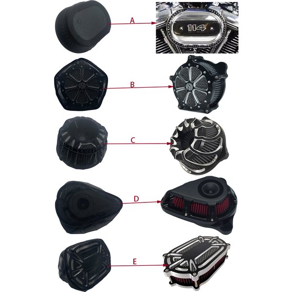 RSD – chaussettes de pluie imperméables pour moto, filtre à Air pour Harley Touring Sportster Softail Fatboy Dyna Road King, kits de nettoyage d'air