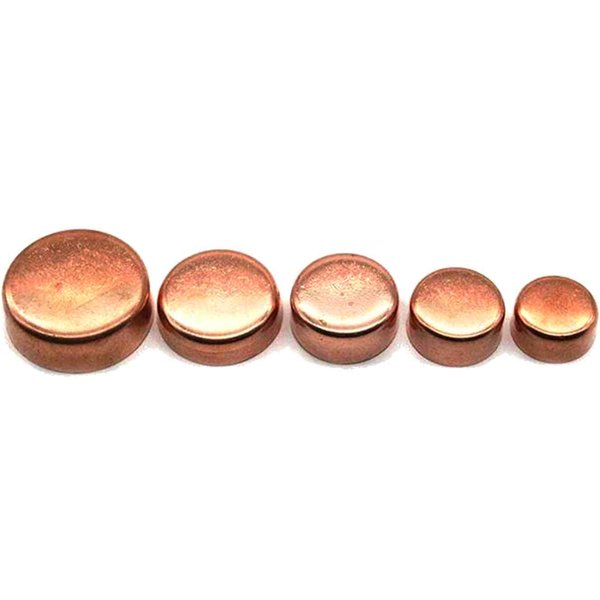 Embout d'arrêt en cuivre pour tuyau de rajeunissement, raccord indispensable, gaz, eau, huile, 3/8 ", 1/2", 10mm à 54mm