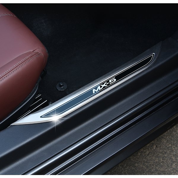 Protection de seuil de porte en acier inoxydable, plaque de protection contre les rayures, garnitures, accessoires de seuil de voiture pour Mazda MX-5 RF ND MX5